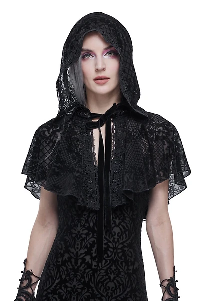 Black Lace Rennaissance Cape