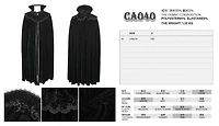 High Velvet Trim Collar Cloak