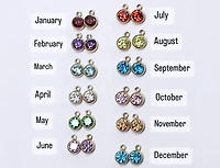 BIRTHSTONE CHARM 14KT GOLD