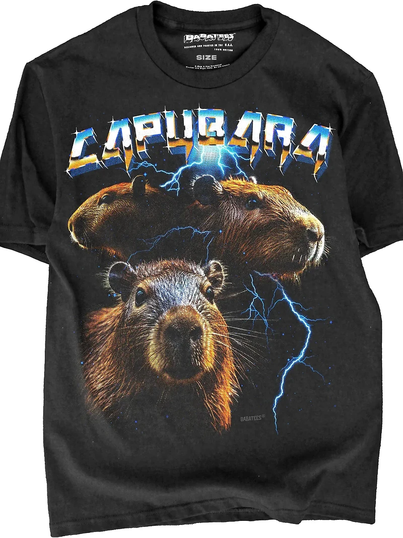 Rad Capybara Tshirt Over the Top Epicness
