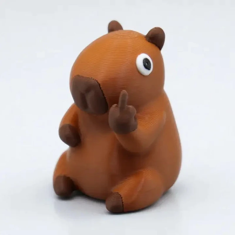 Capybara Middle Finger Figurine