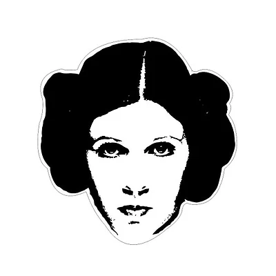 Carrie Fisher Vinyl Sticker