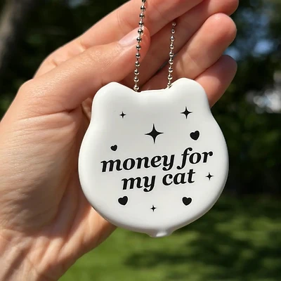 Rubber Cat Coin Purse - Money For My Cat