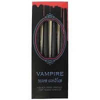 Set Of 4 Gothic Tears Tapered Candles