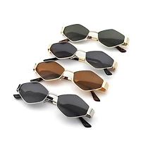 Geometric Diamond Hexagon Sunglasses