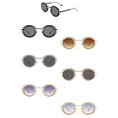 Fashion Circle Geometric Round Futuristic Sunglasses