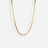 18K Gold Stainless Steel Herringbone Chain Necklace