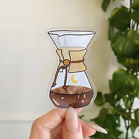 Chemex Coffee Transparent Sticker