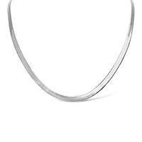 Stainless Steel Herringbone Chain Necklace