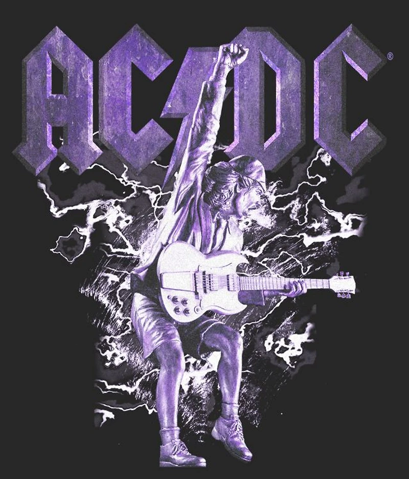 ACDC Purple Lightning Tank Top