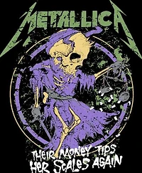 METALLICA PUNTA SU ESCALAS NEGRO