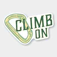 Climb On Sticker 3.5:" X 2.23"