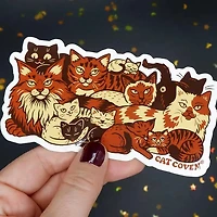 Clutter of Cats - Vinyl Sticker