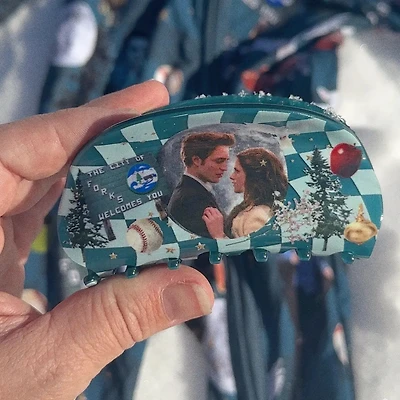 Couple Collage Hair Clip