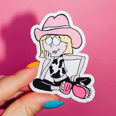 Cowgirl Elizabeth Sticker