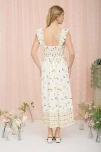 Ruffle Straps Maxi Dress