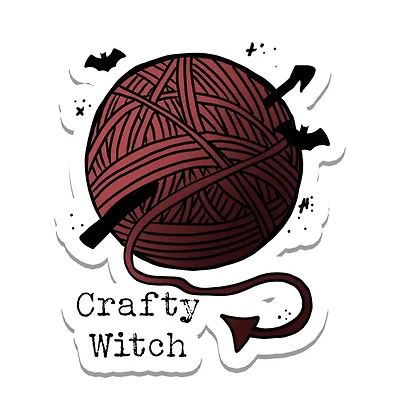 Crafty Witch Yarn Sticker
