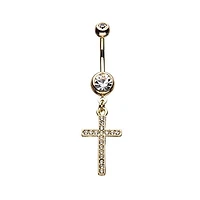 Cross Jewelled Dangle