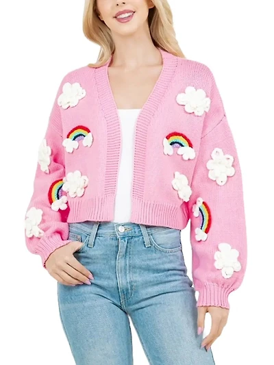 Rainbow And Cloud Cardigan