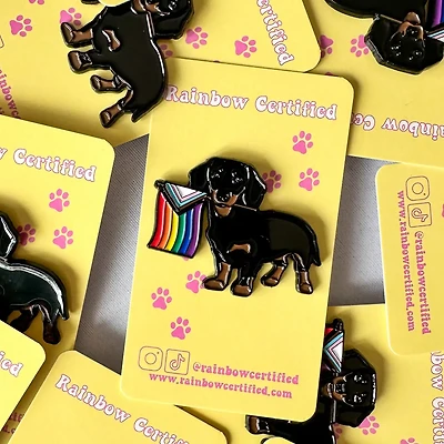 Dachshund Pride Dog Enamel Pin