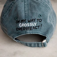 Blue Overreact Front & Back Hat | Embroidered Dad Hat