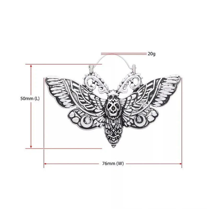 Deathmoth con colgadores de tapones de calavera