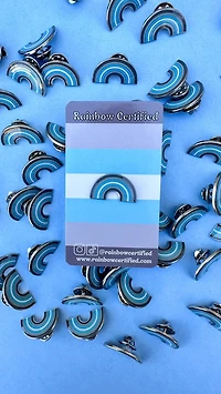 Demiboy Rainbow Pin