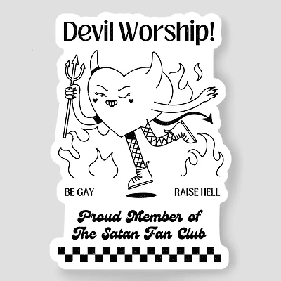 Devil Worship Sticker