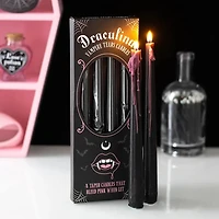 Set Of 4 Pink Vampire Tears Gothic Bleeding Taper Candles
