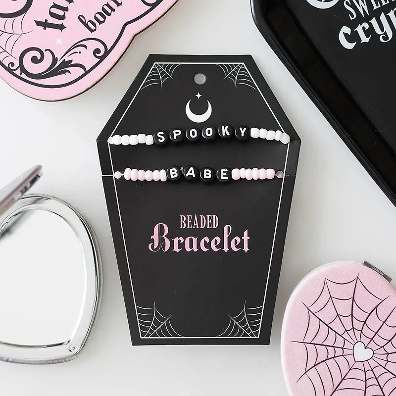 Spooky Babe Gothic Beaded Bracelet Set