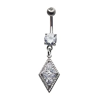 Diamond With Jewelled Outline