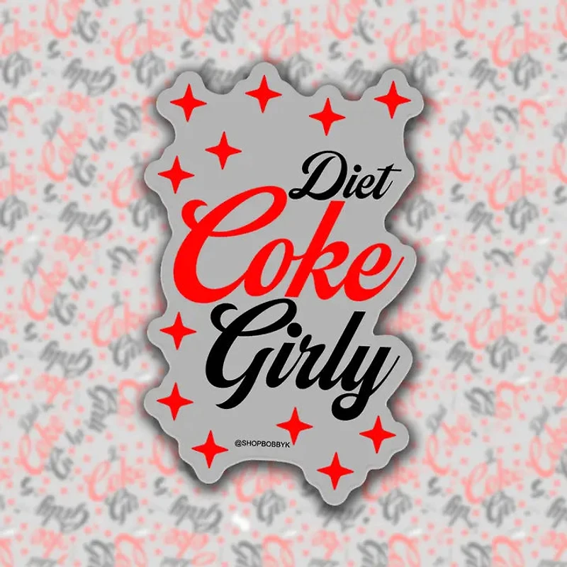 Diet Coke Girly Sticker