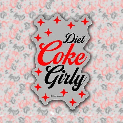 Diet Coke Girly Sticker