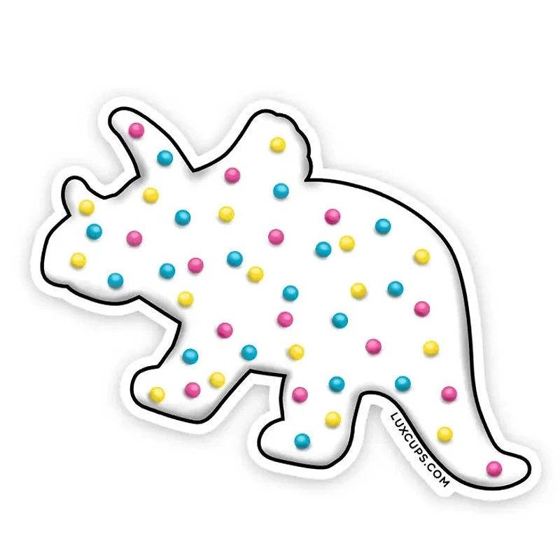 Dino Cookie Triceratops Stickers