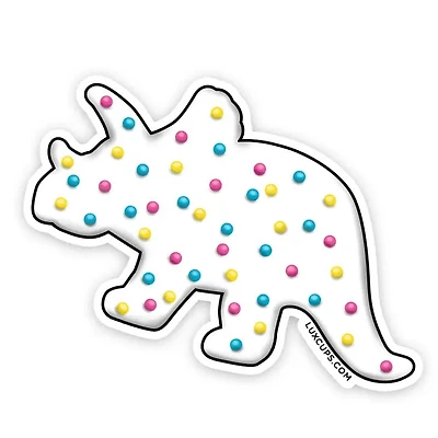 Dino Cookie Triceratops Stickers