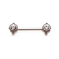 Dots Framing Jewels Nipple Bar