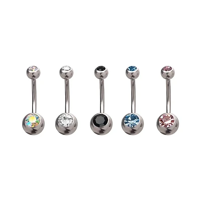Bezel 4mm / 6mm Jewels Balls Navel