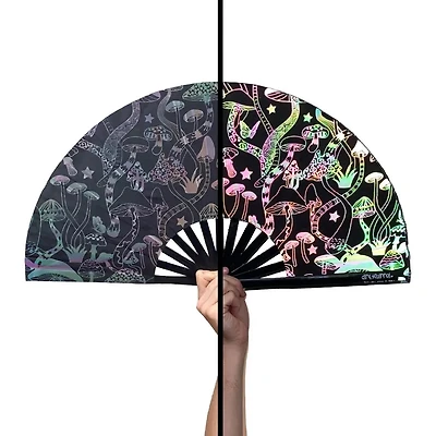 Groovy Shrooms Reflective Fan