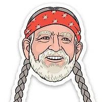 Willie Nelson Sticker