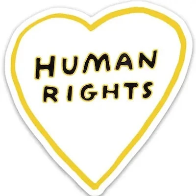 Human Rights Heart Sticker