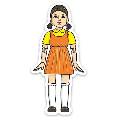 Squid Game Doll Sticker