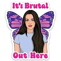 Olivia It's Brutal Out Here Sticker