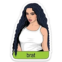 Brat Die Cut Sticker
