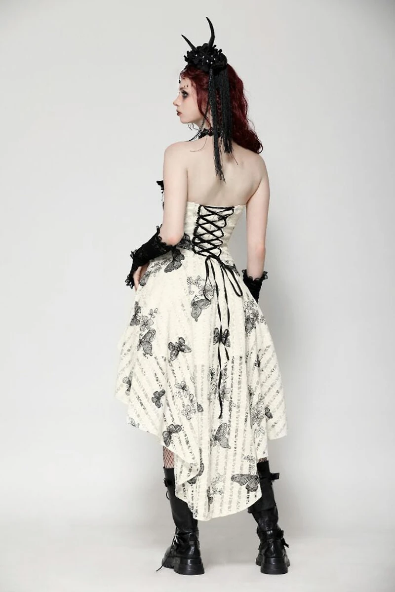 Hi Low Dark Butterfly Dress