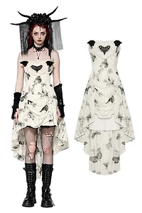 Hi Low Dark Butterfly Dress