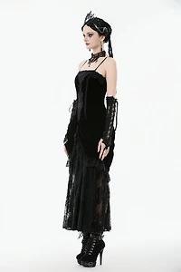 Lace Embroidered Bustier Dress