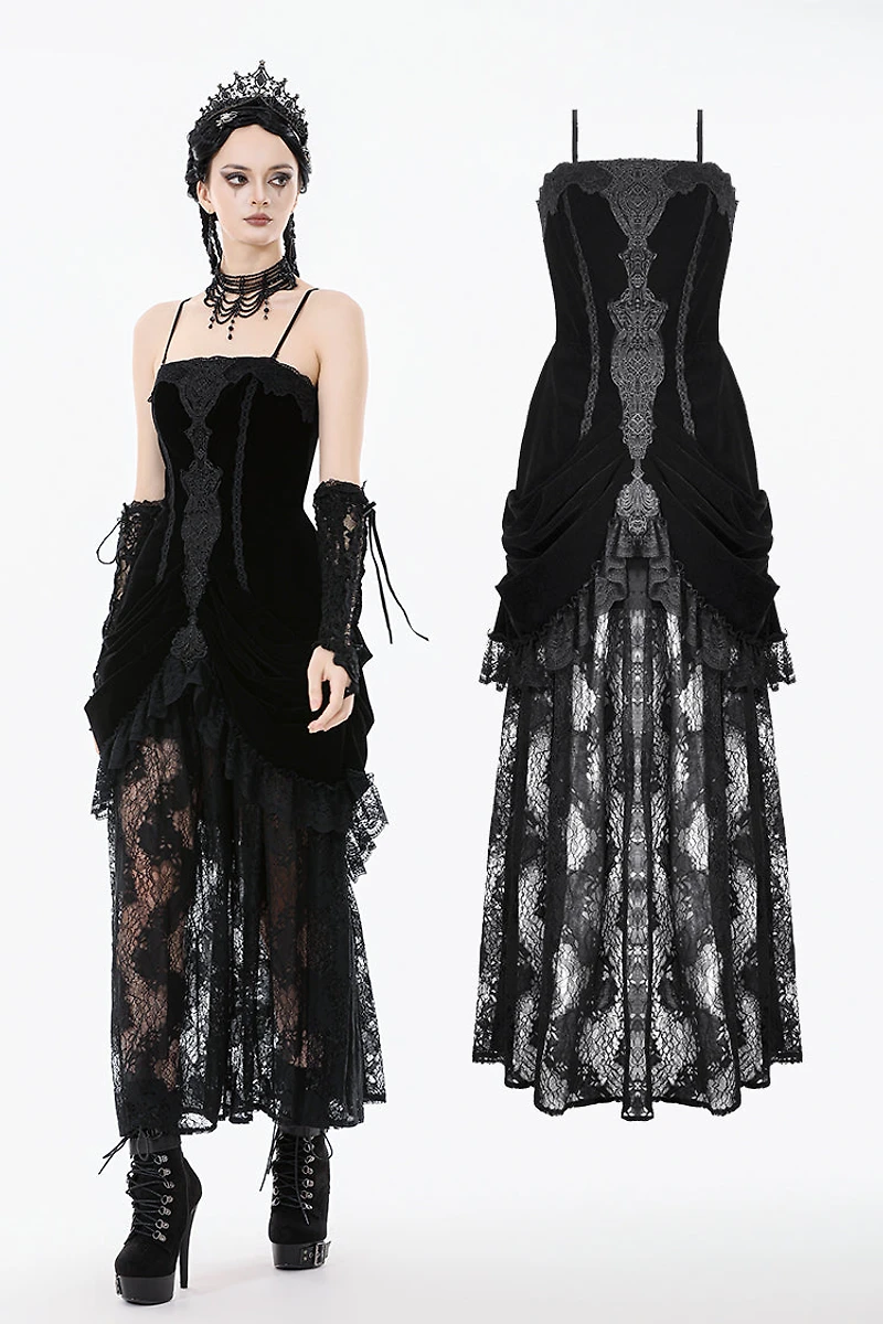 Lace Embroidered Bustier Dress