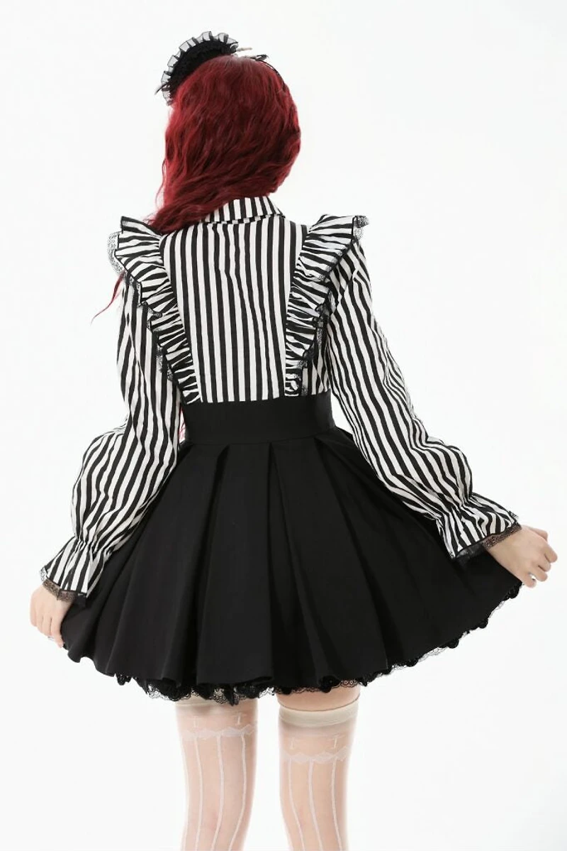 Lolita Dark Striped Preppy Dress