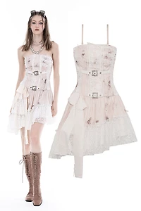 Steampunk Dye Asymmetric Dress