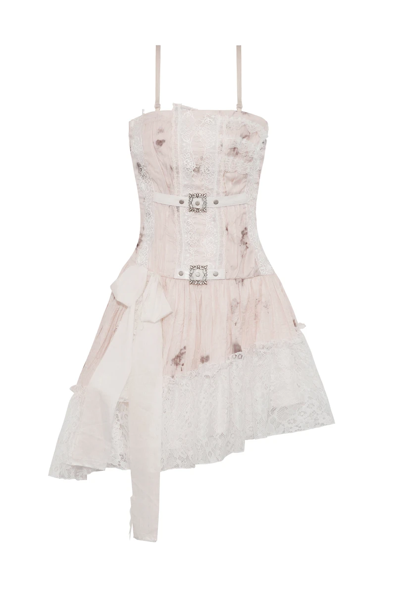 Steampunk Dye Asymmetric Dress